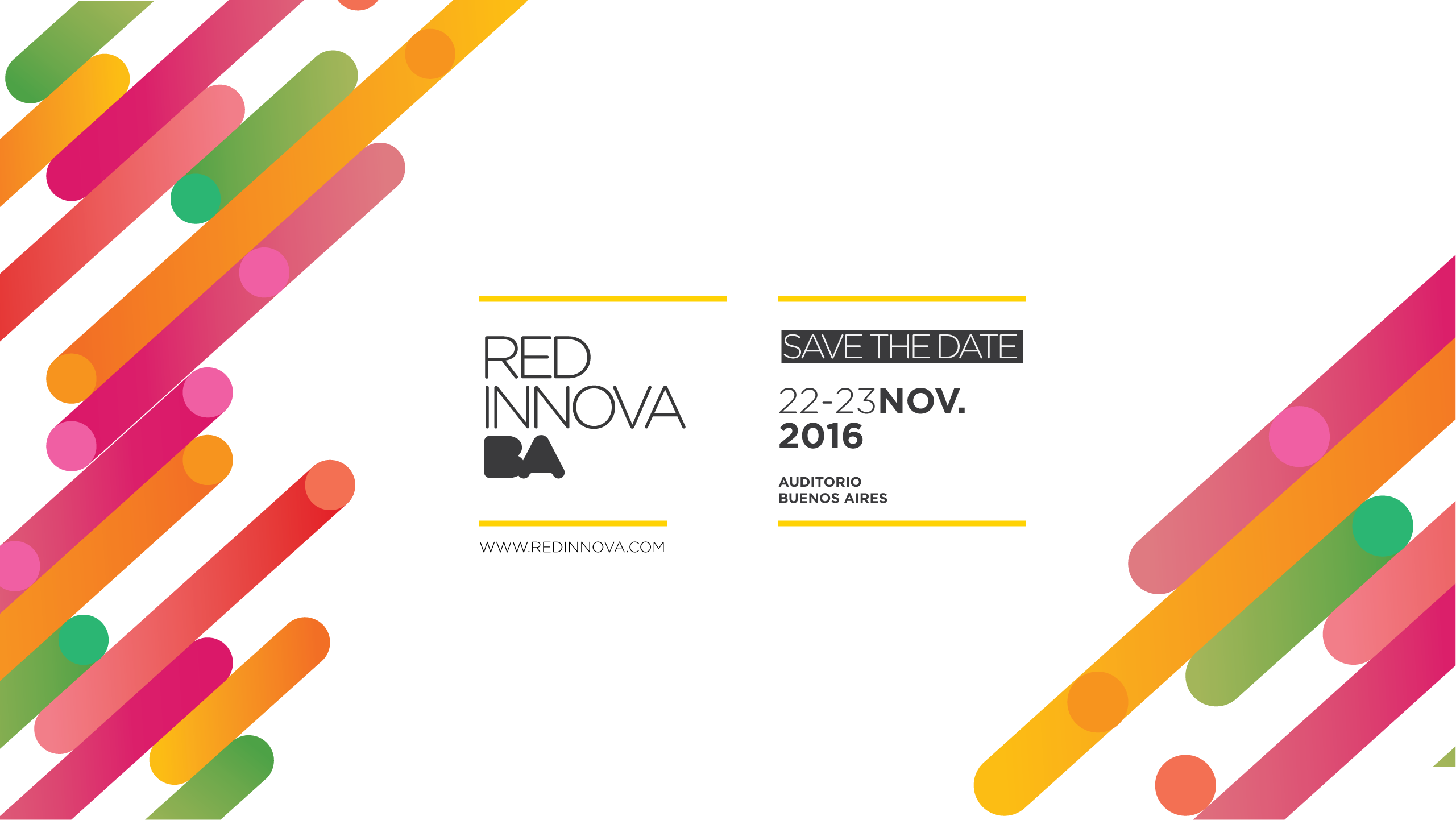 Red Innova BA 2016: Save the Date
